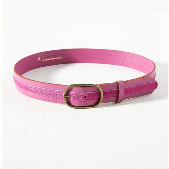 NWT - Anthropologie Mabel Leather-Colorblock Belt